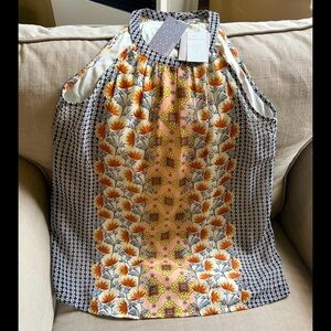 Top halter flowery blouse Daniel Rainn